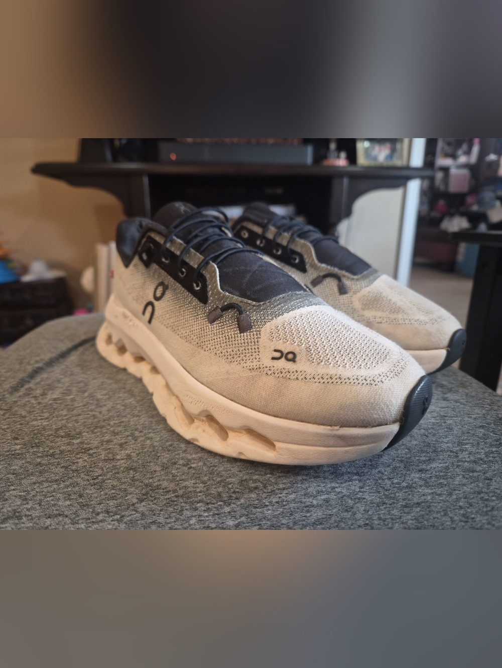Women's On Cloudtilt Running Shoes "Black/White/Grey" Sz. 7.5
